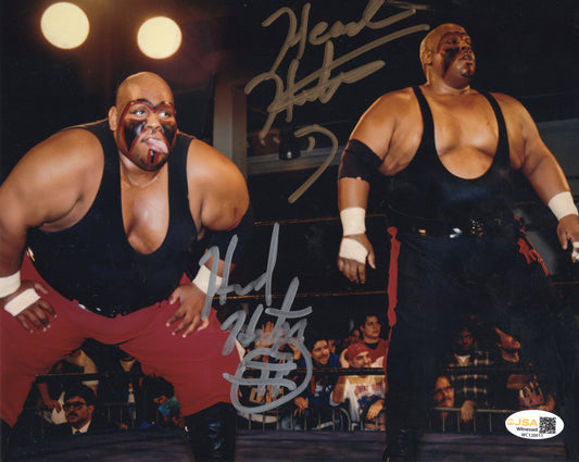 The headhunters (8x10) AEW photo signed auto autographed NJPW JSA COA
