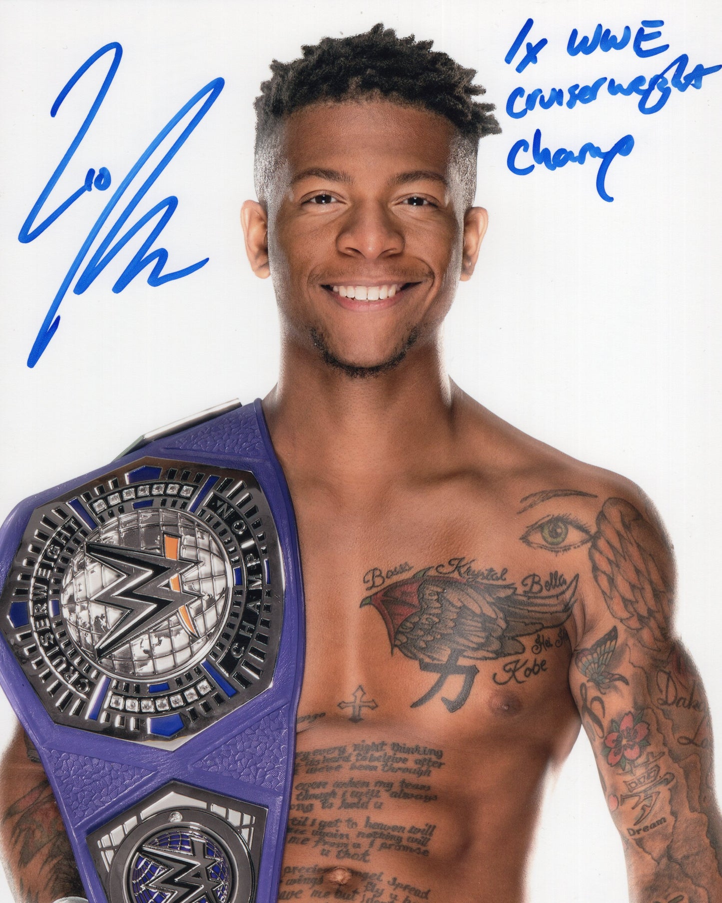 Lio Rush 8x10 NXT WWE signed autographed photo AEW inscribed