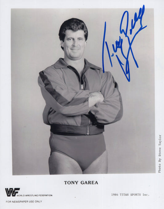 Tony Garea 8x10 WWF signed autographed photo