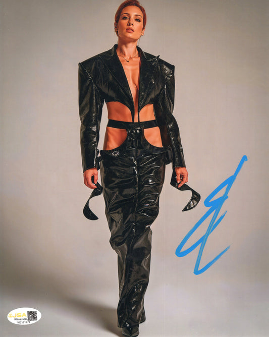 Becky Lynch (metallic 8x10) FUNHOUSE photo signed auto autographed JSA WITNESS COA