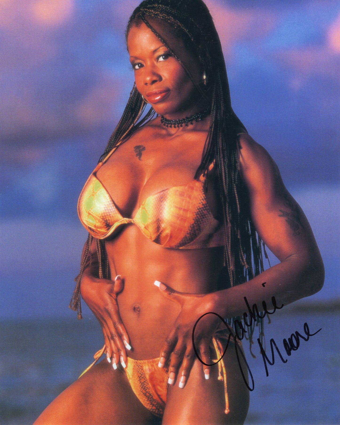 Jackie Moore signed (8x10) photo WWE TNA auto autographed