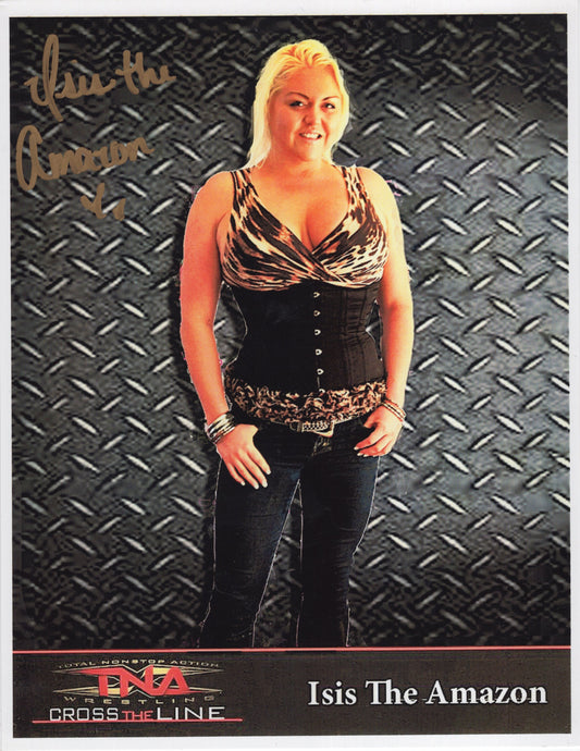 Isis the Amazon signed (8.5x11) photo TNA auto autographed RARE