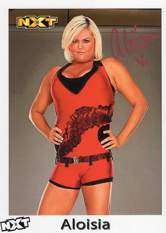 Aloisia signed (8.5x11) photo WWE NXT auto autographed RARE