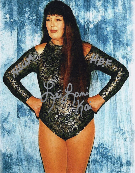 Lei Lani Kai Glamour Girl (8x10) signed autographed photo funhouse WWF inscribed