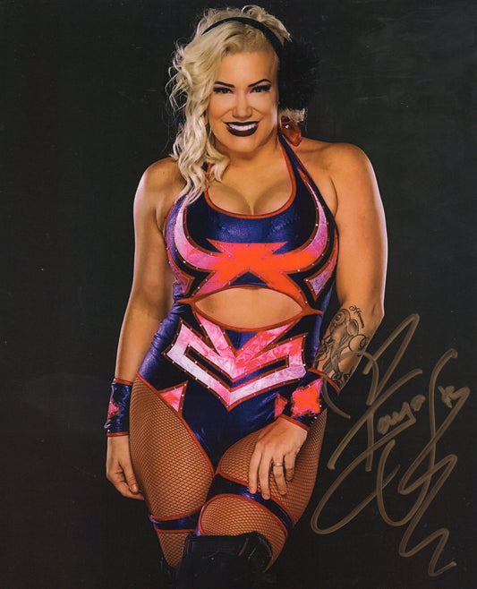 Taya Valkyrie signed (8x10) photo AEW ROH WWE TNA auto autographed