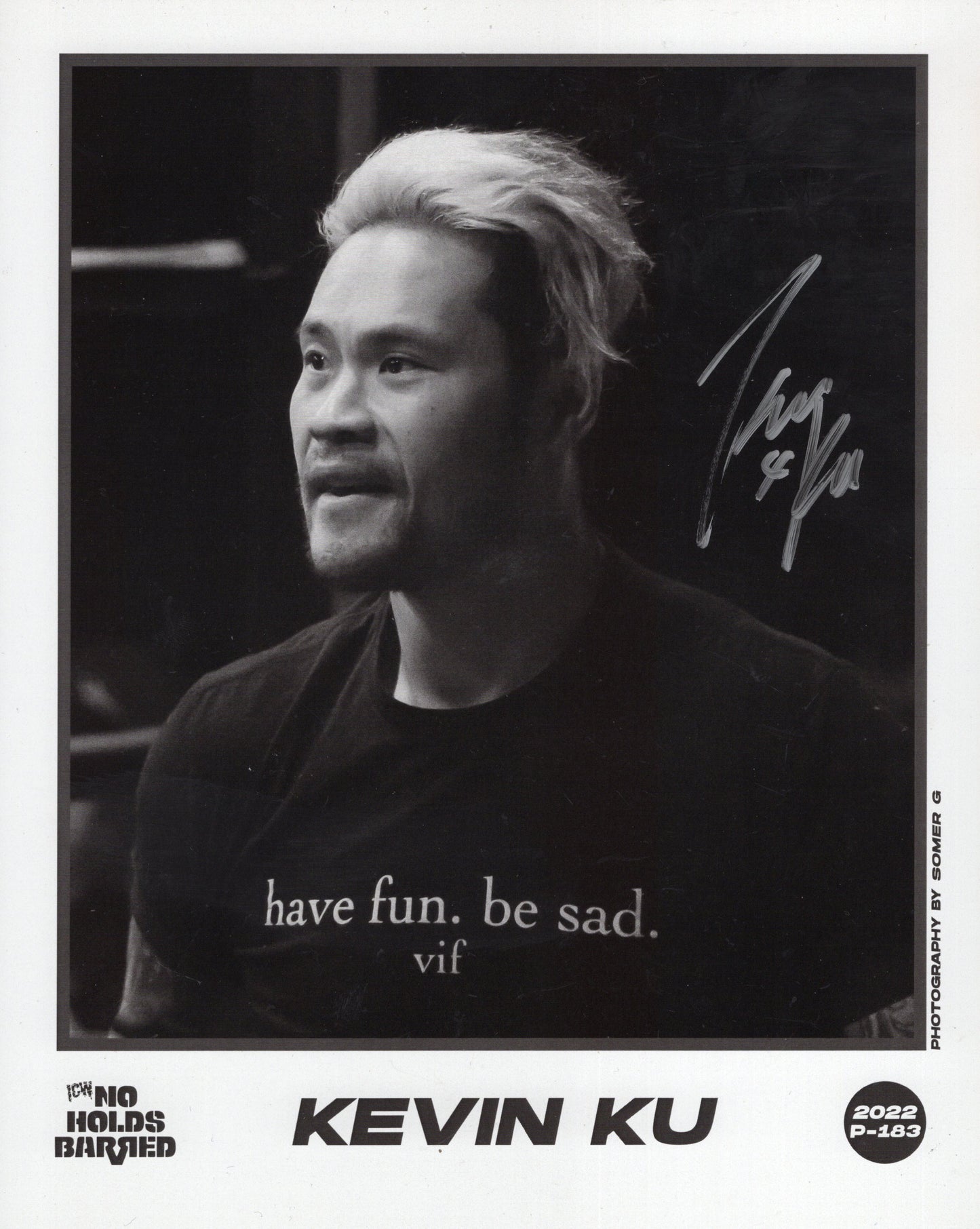 Kevin Ku BLP ICW NHB (8x10)photo signed auto autographed