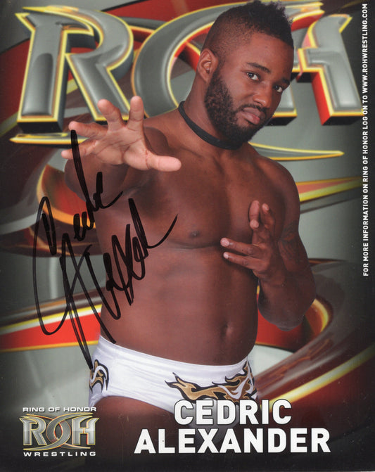 Cedric Alexander 8x10 photo signed auto autographed AEW ROH NXT WWE