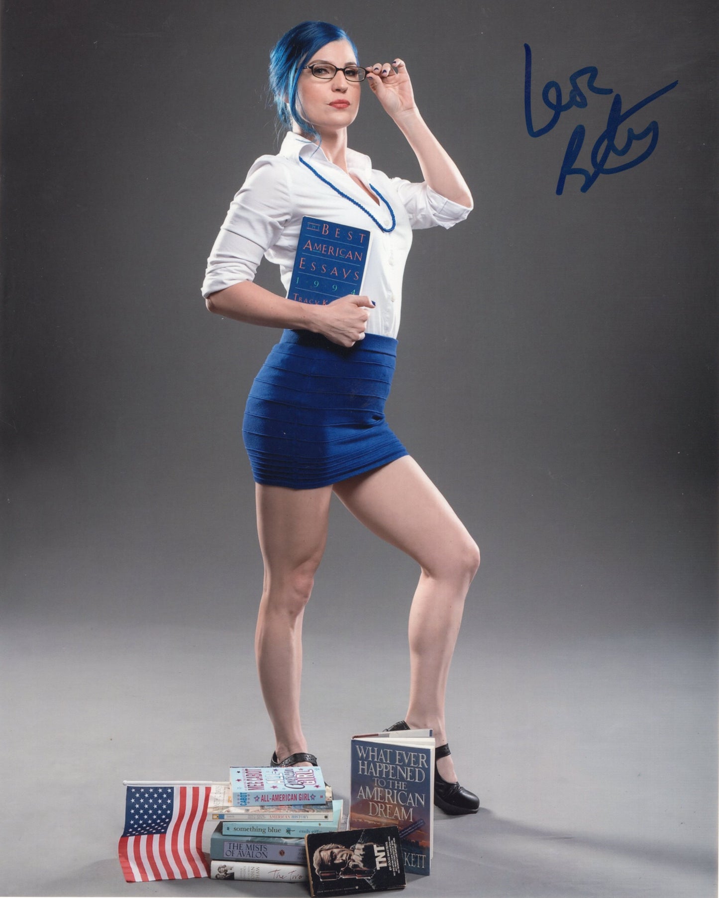 Leva Bates 8x10 photo signed auto autographed AEW