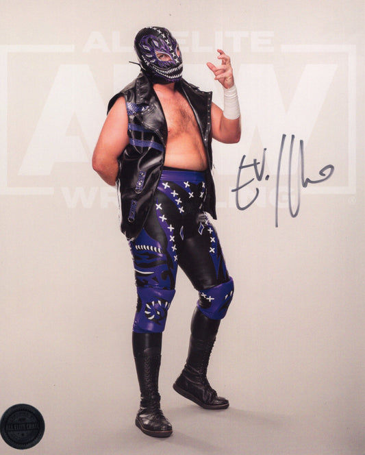 Evil Uno 8x10 photo signed auto autographed Dark order AEW