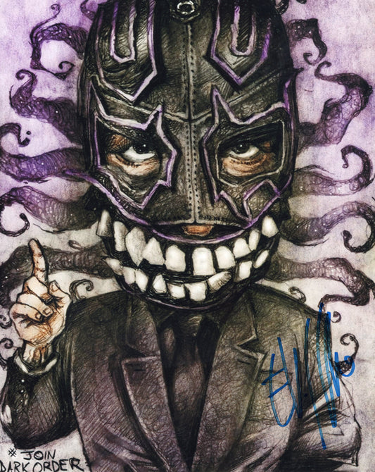 Evil Uno 8x10 photo signed auto autographed Dark order AEW