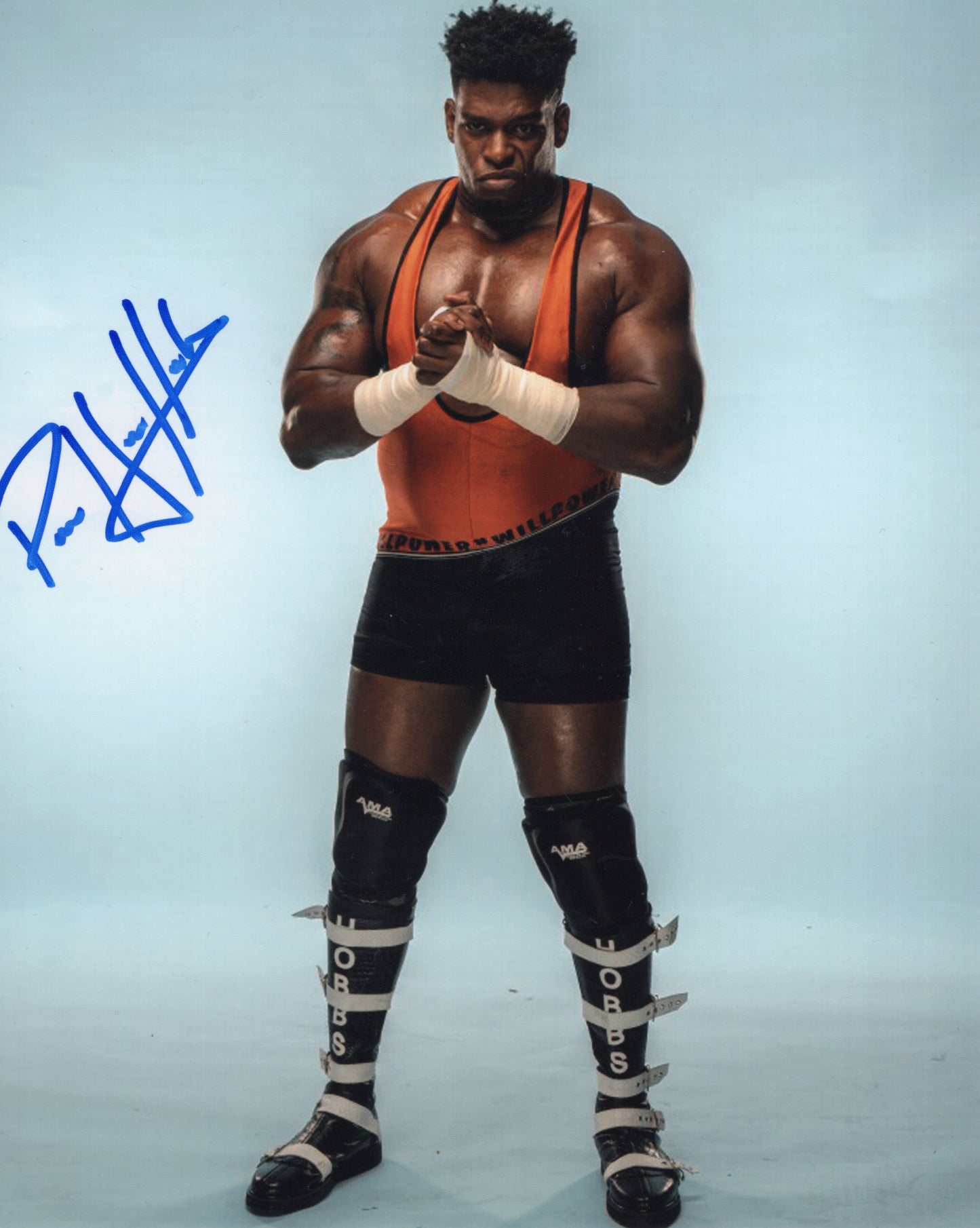 Powerhouse Hobbs 8x10 photo signed auto autographed AEW