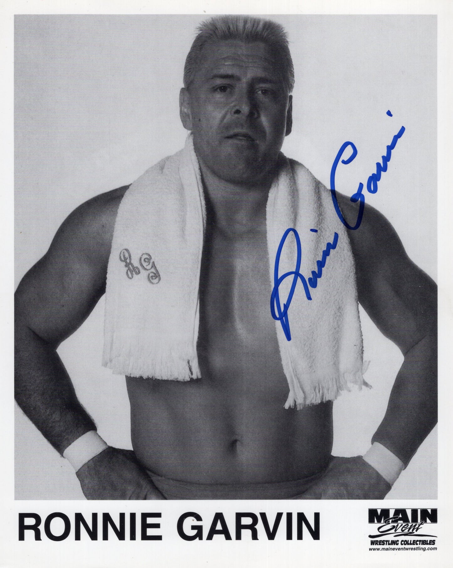 Ronnie Garvin (8x10) WWF WCW photo signed auto autographed