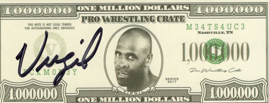 Virgil Parody signed 1 M bill! auto autographed WWE WWF WCW vincent