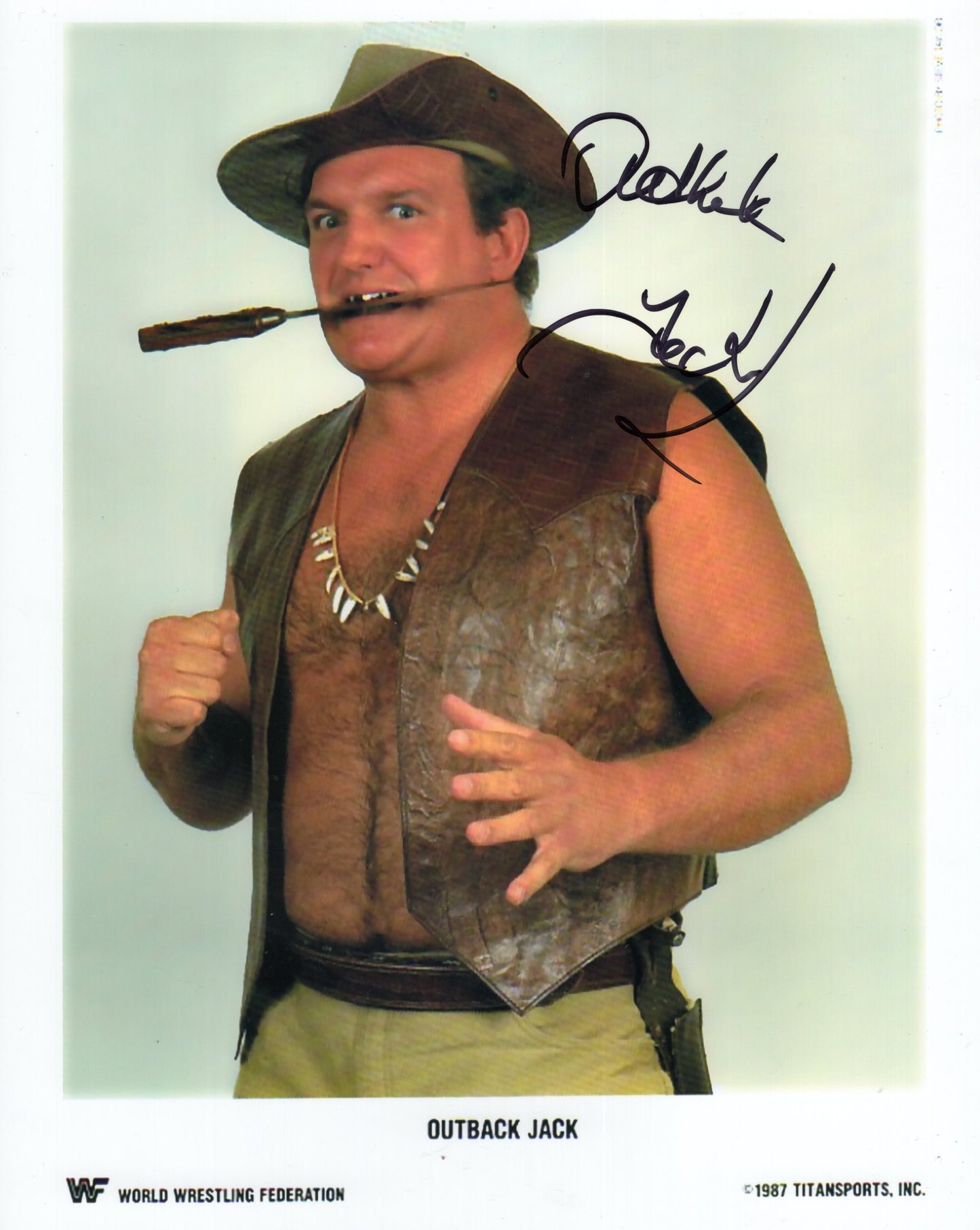 Outback Jack 8x10 photo signed auto autographed WWF