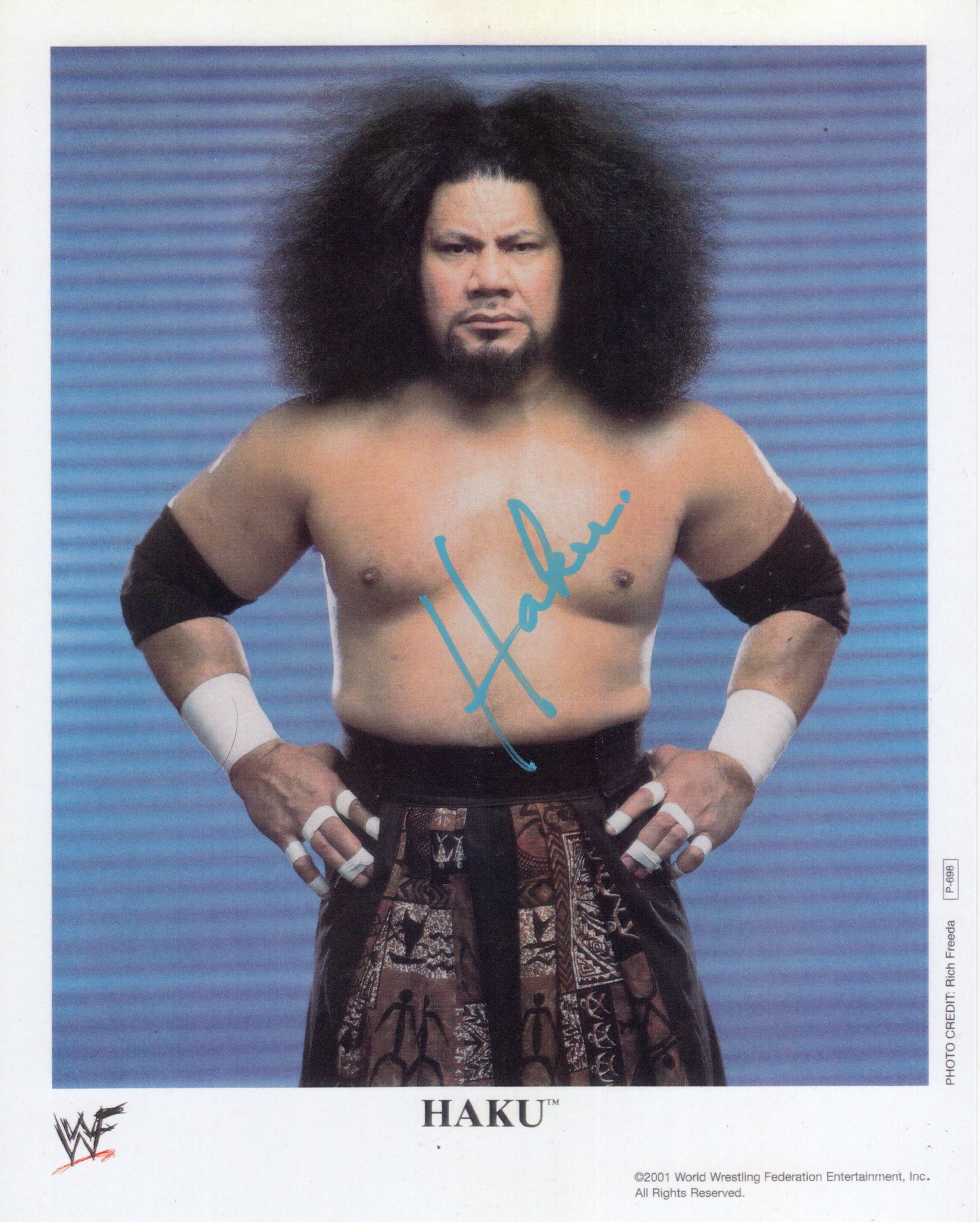 Haku Meng 8x10 photo signed auto autographed WWF WCW