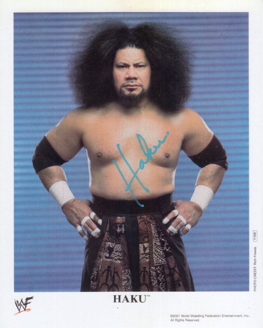 Haku Meng 8x10 photo signed auto autographed WWF WCW