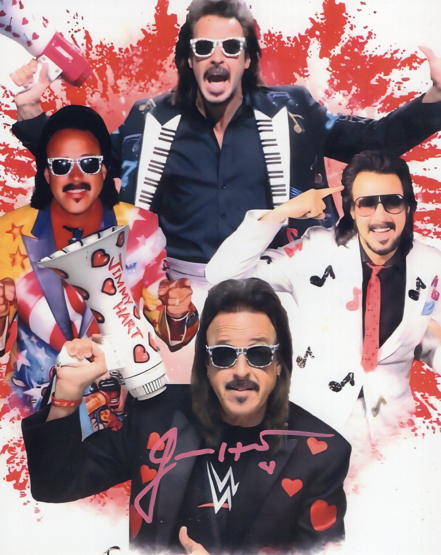 Jimmy Hart Foundation 8x10 photo signed auto autographed WWF WCW