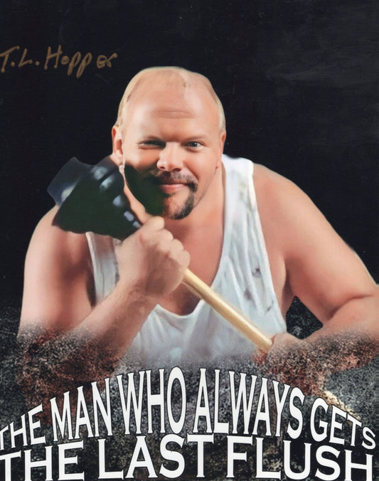 TL T.L. Hopper 8x10 photo signed auto autographed WWF