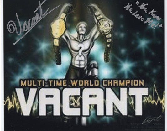 Vacant  (8x10) photo signed auto autographed inscribed RARE