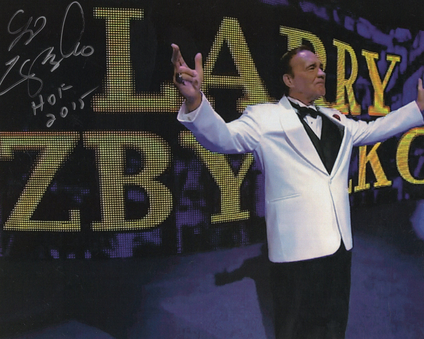 Larry Zbyszko (8x10) signed photo signed auto autographed WCW NWA