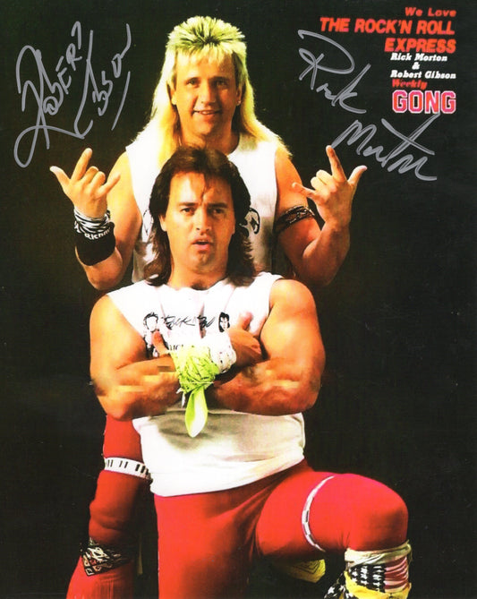 Rock N Roll Express (8x10) photo WWF WWE WCW auto autographed