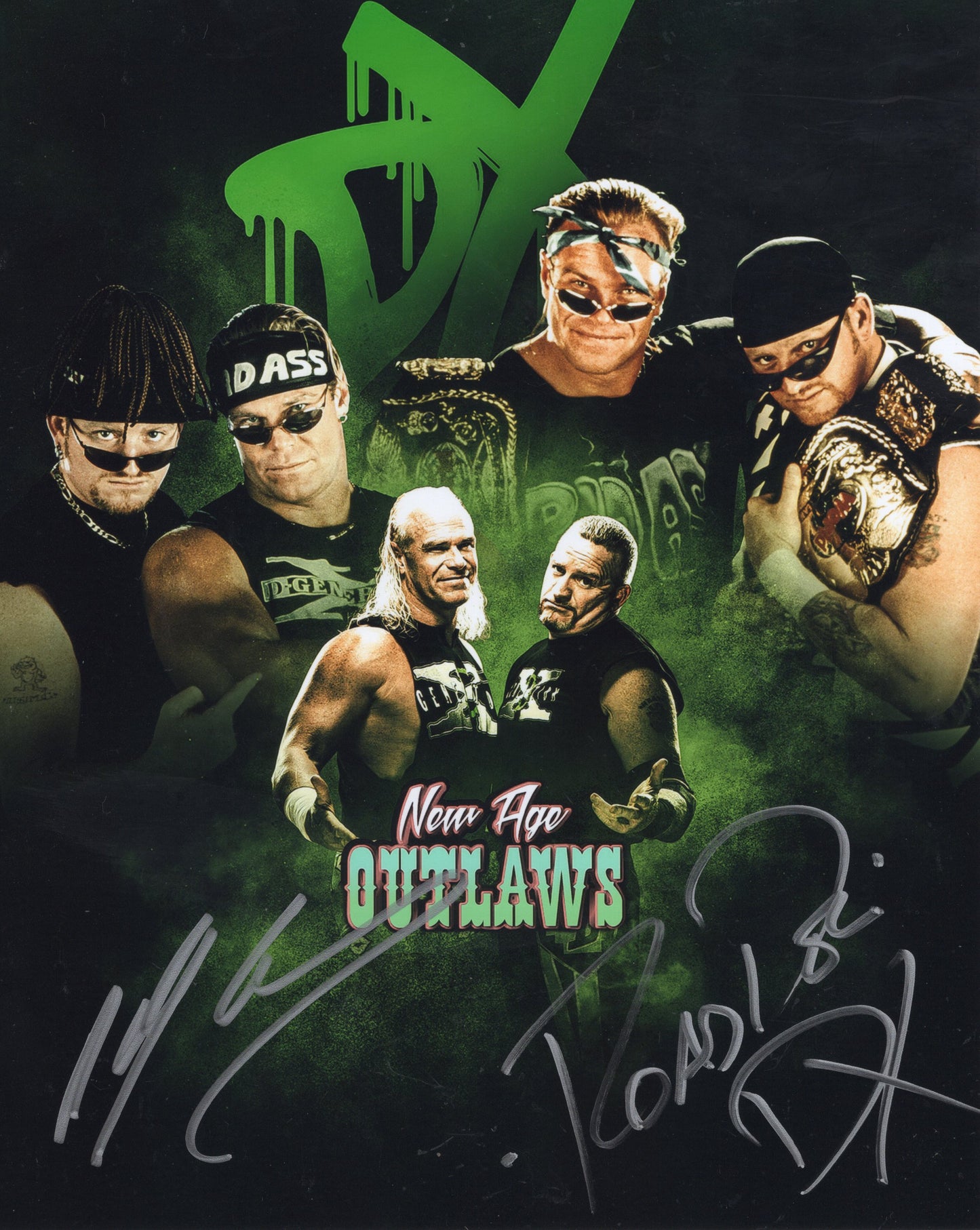 New Age Outlaws (8x10) signed autographed WWF WWE