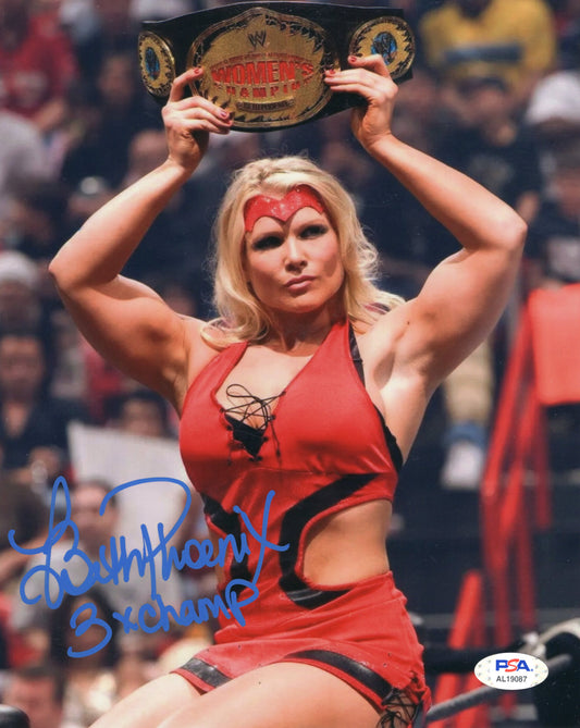 Beth Phoenix (metallic 8x10) PSA NXT WWE WWF photo signed auto autographed