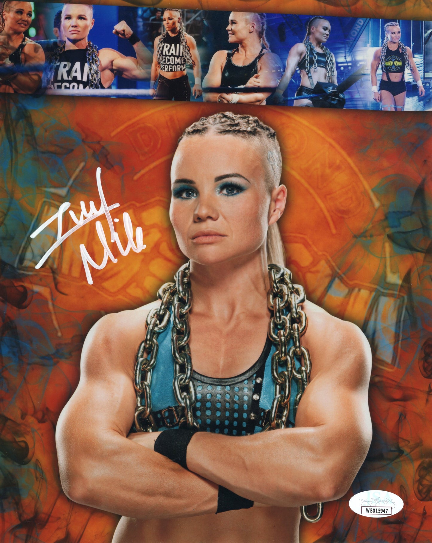 Ivy Nile (8x10 metallic) smokeshow WWE NXT photo signed auto autographed Creed