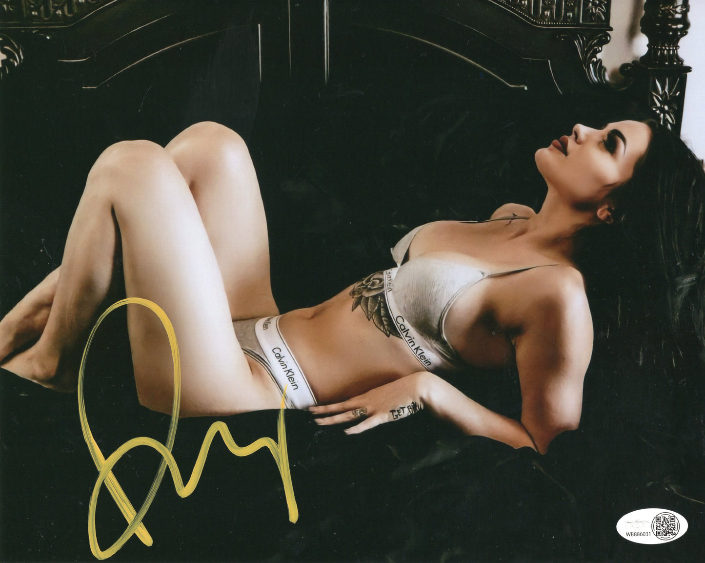 Paige Saraya JSA COA (metallic 8x10) photo signed auto autographed WWE AEW