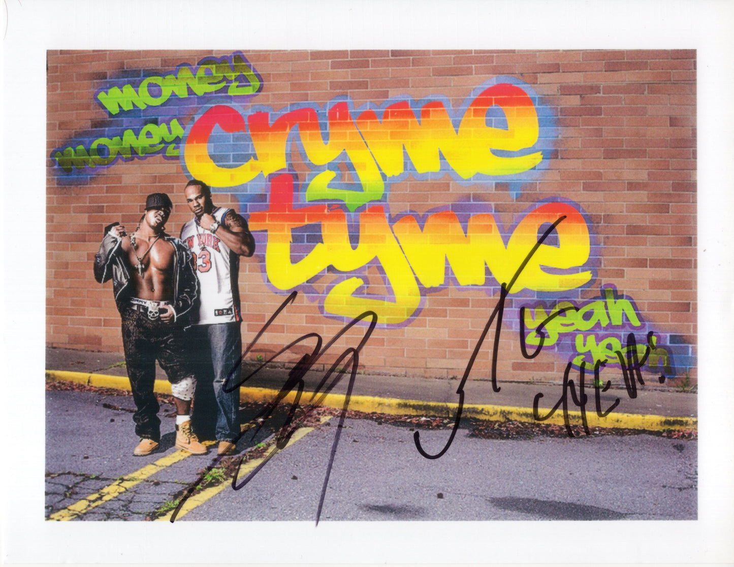 Cryme Time Crime Time Shad JTG WWF  8.5x11 photo signed autographed