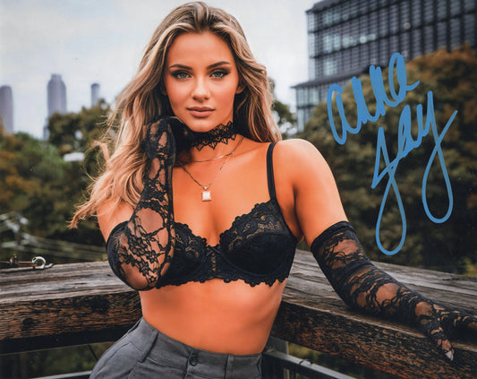 Anna Jay signed (8x10) photo AEW auto autographed COA