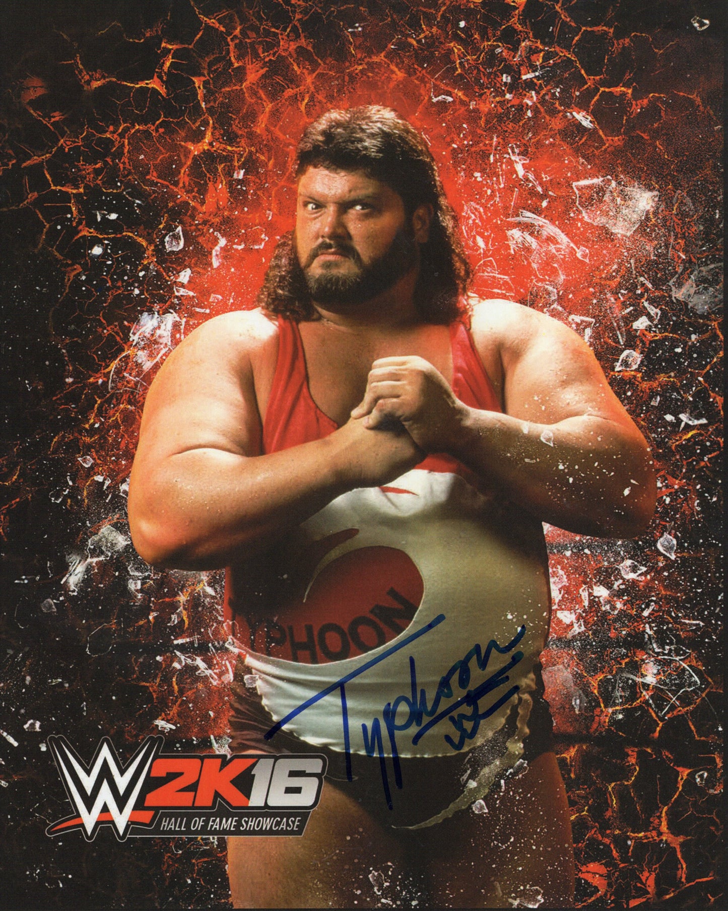 Typhoon Tugboat 8x10  WWE WWF Impact photo signed auto autographed
