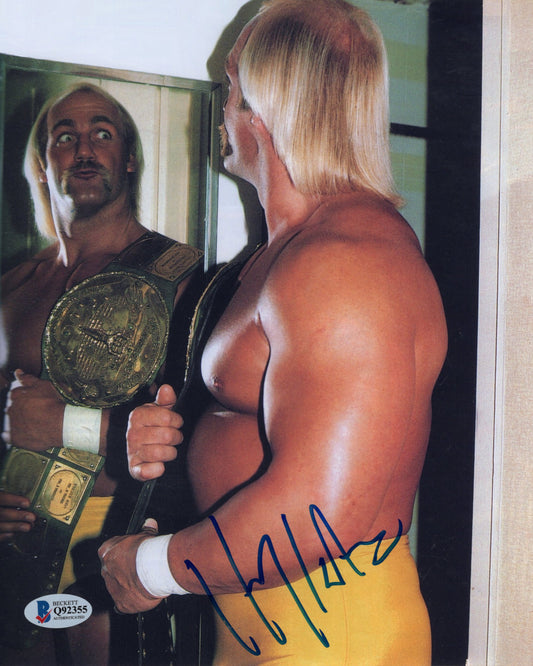 Hulk Hogan signed (8x10) photo promo beckett BAS COA TNA WWE WWF WCW autographed