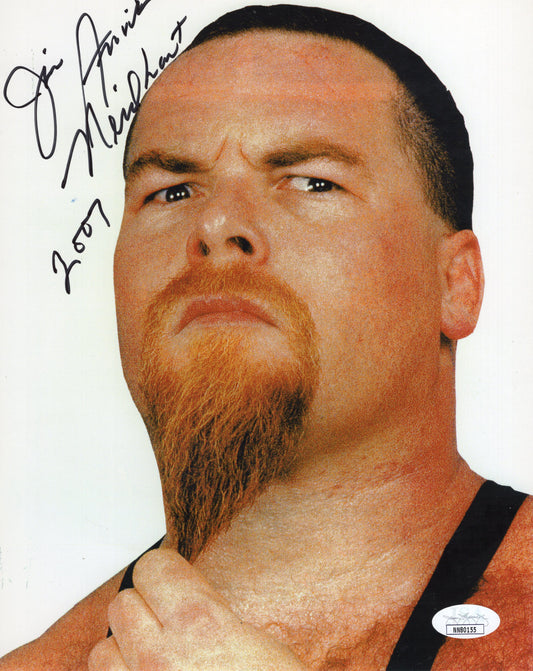 Jim The Anvil Neidhart JSA COA 8x10 photo signed auto autographed WWF WWE