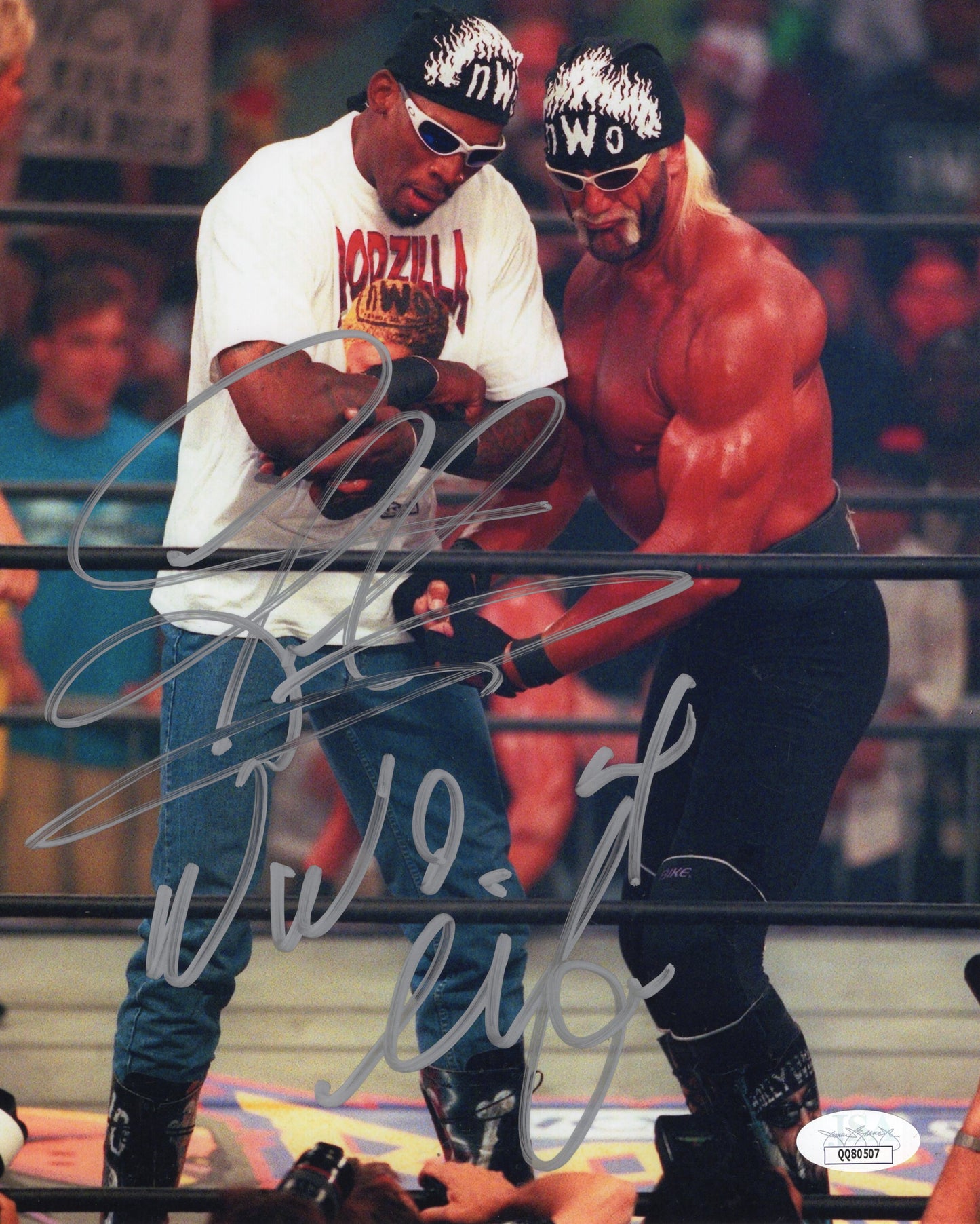 Dennis Rodman INSCRIBED JSA COA 8x10 photo signed auto autographed WWF WWE