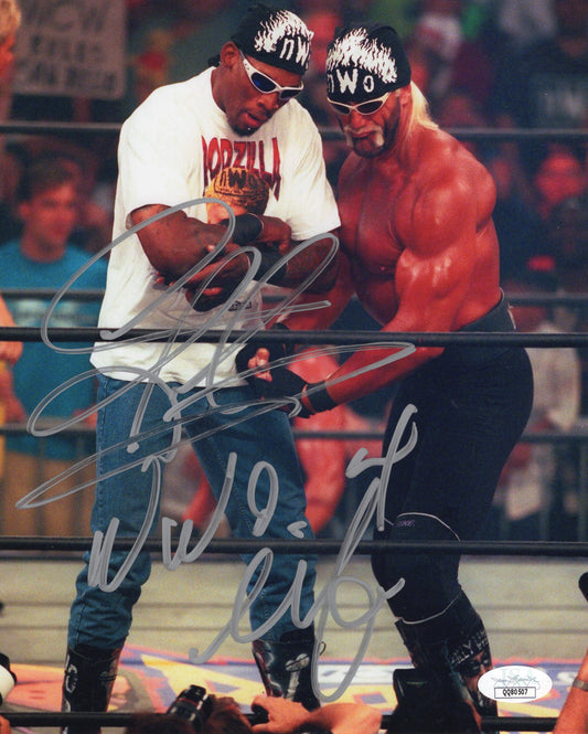 Dennis Rodman INSCRIBED JSA COA 8x10 photo signed auto autographed WWF WWE