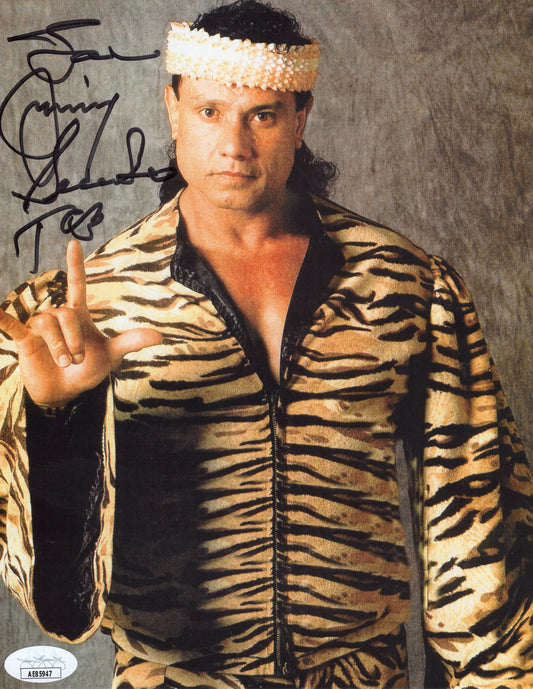 Jimmy Snuka Superfly JSA COA WWF photo signed auto autographed