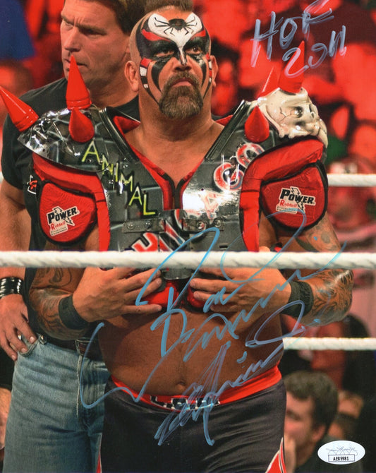 Roadwarrior Animal (8x10) photo signed autographed NWA WCW WWF JSA COA