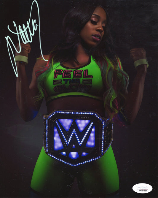 Naomi Funhouse (metallic 8x10) - JSA TNA IMPACT WWE photo signed auto autographed