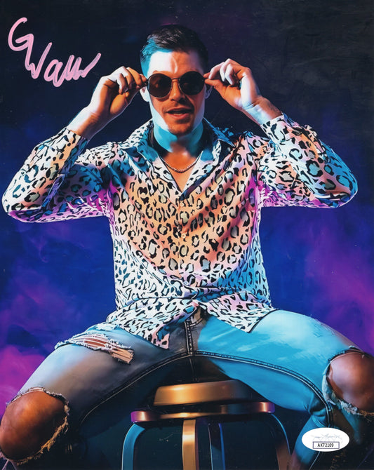 Grayson Waller Funhouse metallic 8x10 - JSA NXT WWE photo signed auto autographed