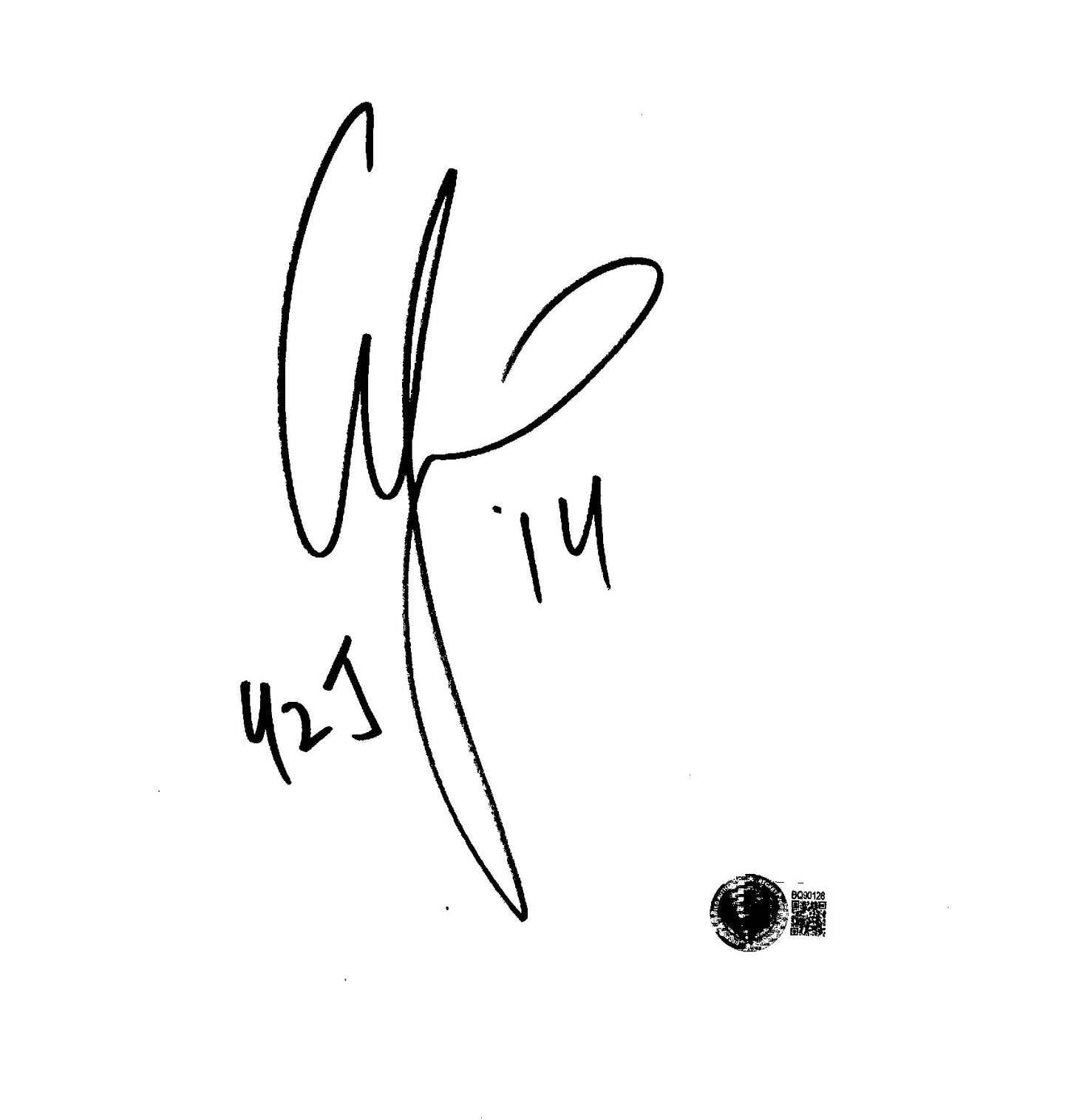 Chris Jericho Y2J WWE WCW Cut Piece Beckett COA wrestler signed auto autographed