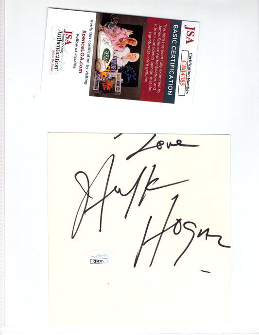 Hulk Hogan Cut JSA COA WWE WWF NWO WCW TNA signed auto autographed RARE