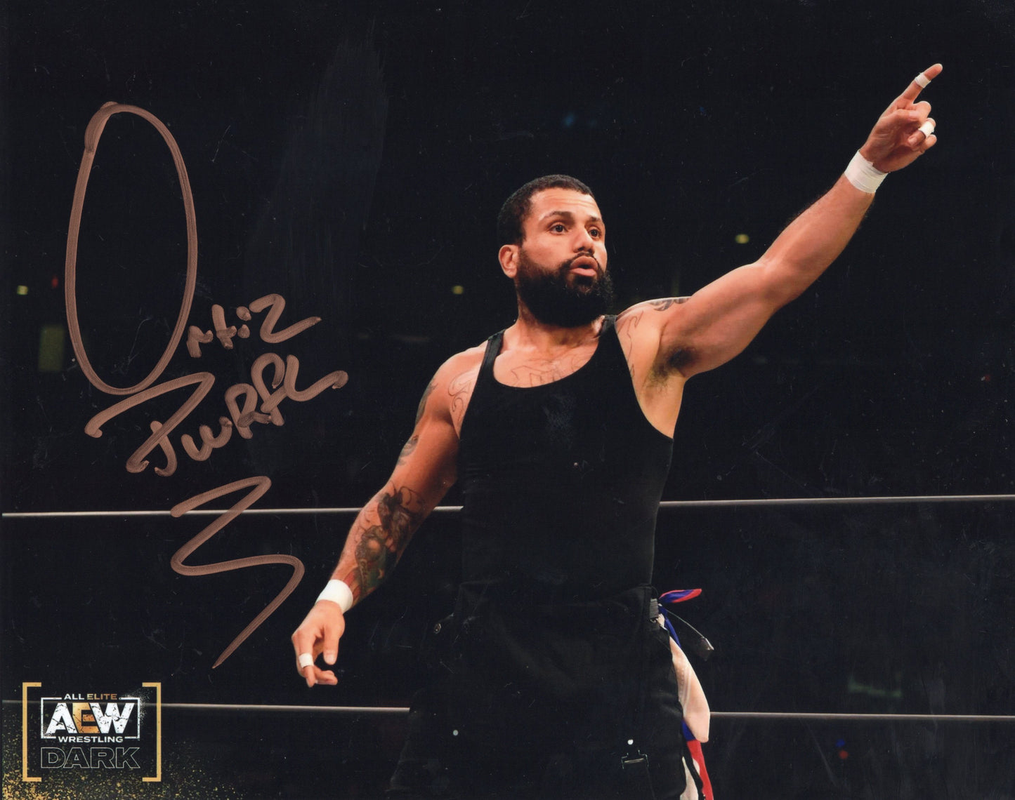 Ortiz (8x10 photo) AEW signed auto autographed TNA