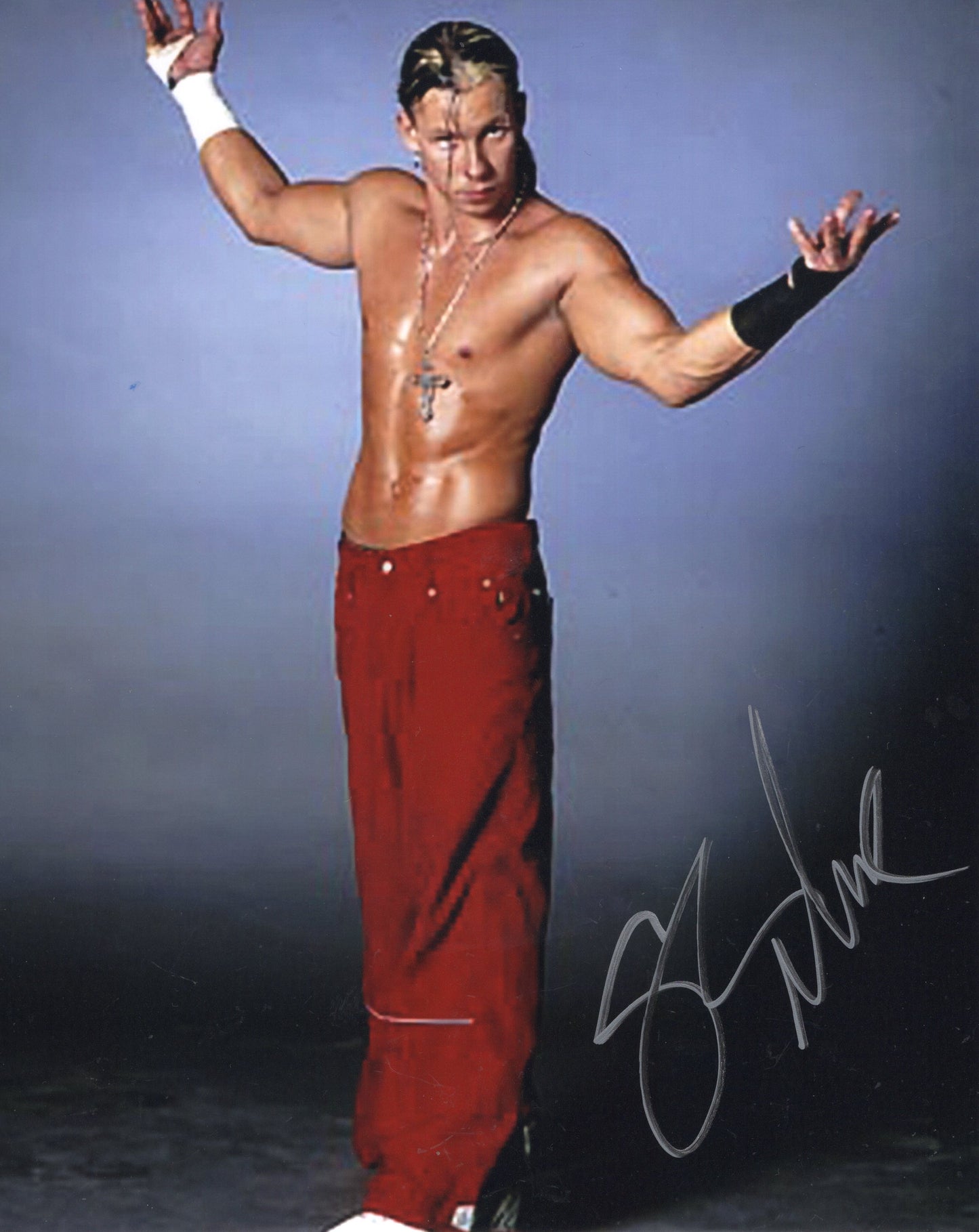 Shannon Moore (8x10 photo) WWE WCW 3 count signed auto autograph