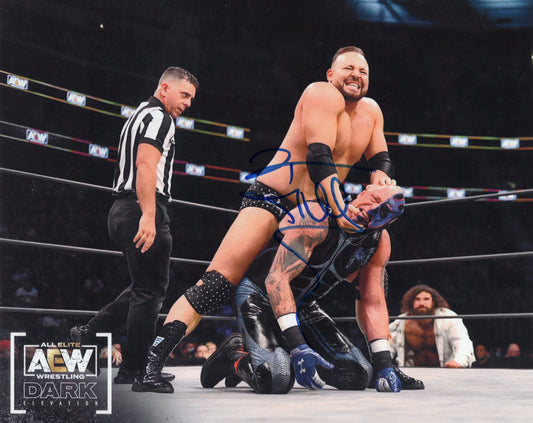 QT MARSHALL wrestler (8x10 photo) ROH AEW signed auto autograph