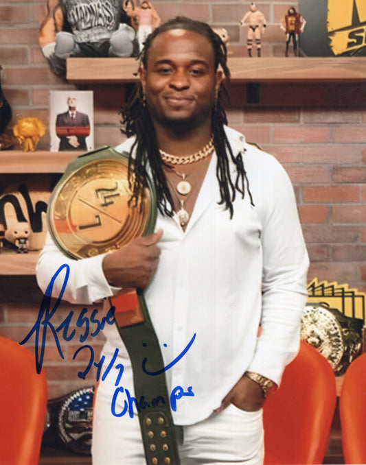 Reggie (8x10 photo) NXT WWE signed auto autograph inscribed