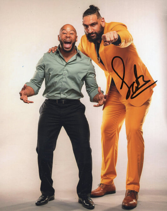 Satnam Singh (8x10 photo) AEW signed auto autograph