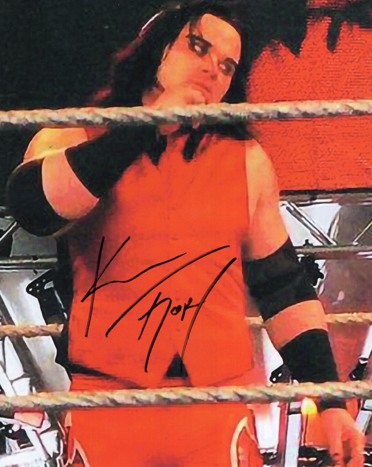 Kevin Thorn Mordecai (8x10 photo) WWF WCW signed auto autograph