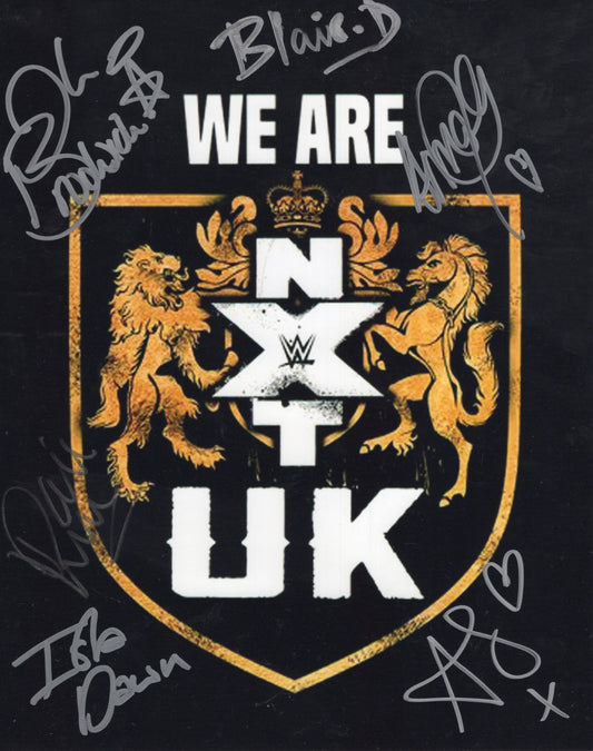 NXTUK Multi signed piece Blair Davenport Amale Isla Dawn (8x10) photo auto autographed (Copy)