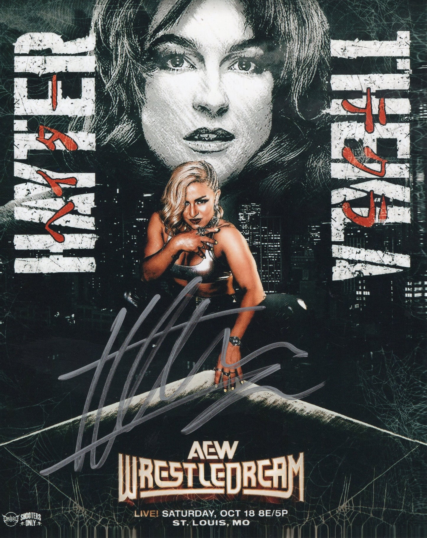 Thekla 8x10 photo signed auto autographed AEW